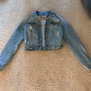 Hollister cropped Jean jacket
